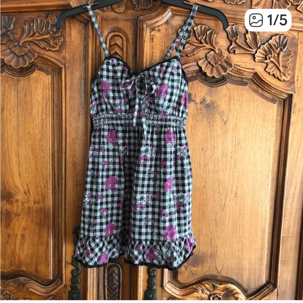 Top with purple accents